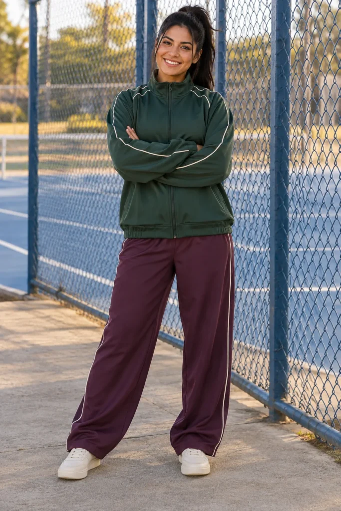 Kira / High pony / Green track / Plum / original fictional adult model